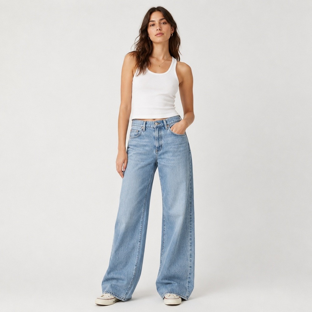 Citizens of Humanity Annina High Rise Wide Leg Jeans Tularosa 1746-1136 Size 27